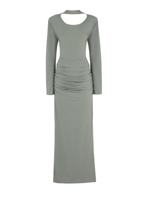 Noelle Maxi Dress-Green