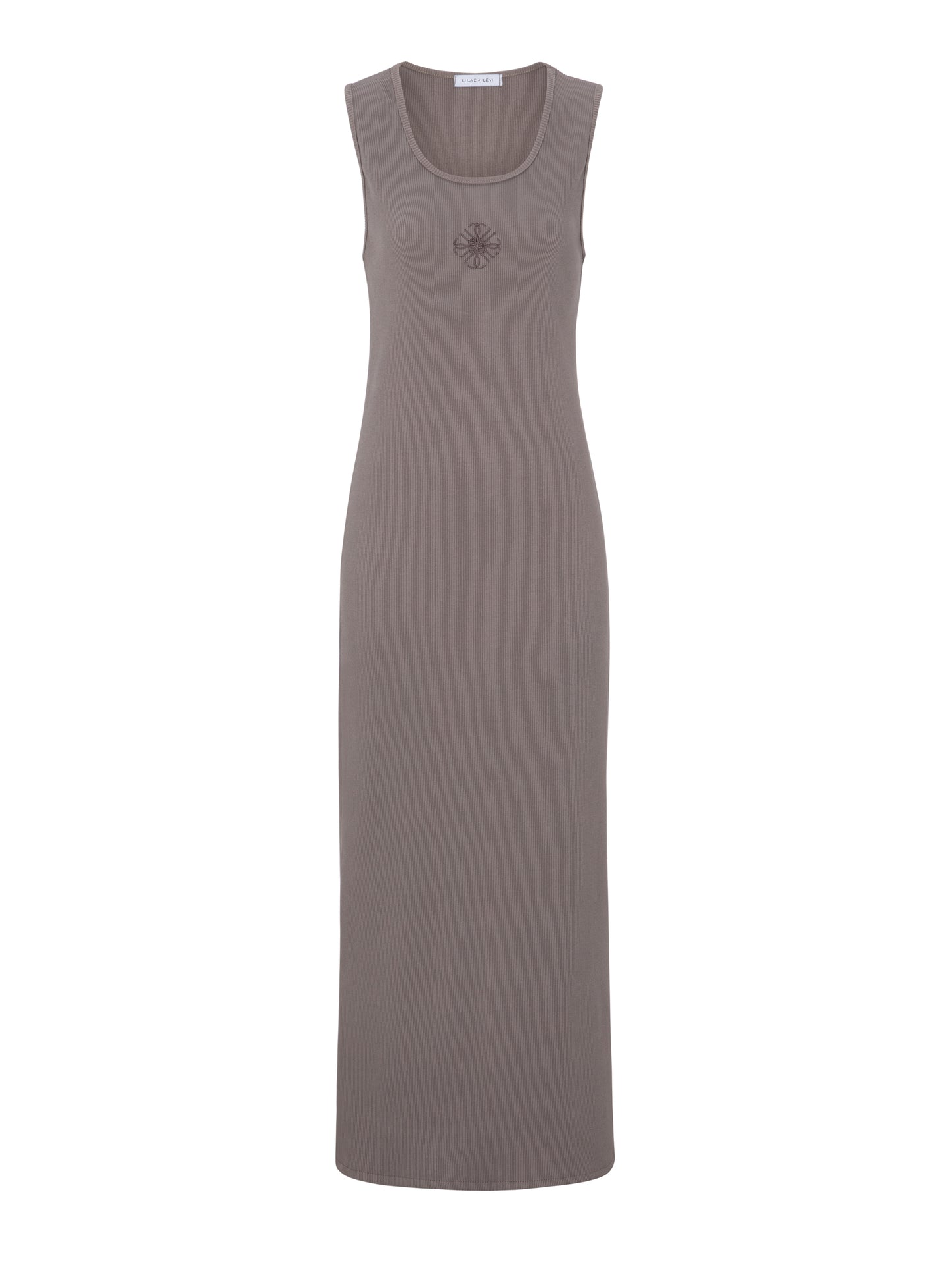 Brown Ribbed Long Twin Set