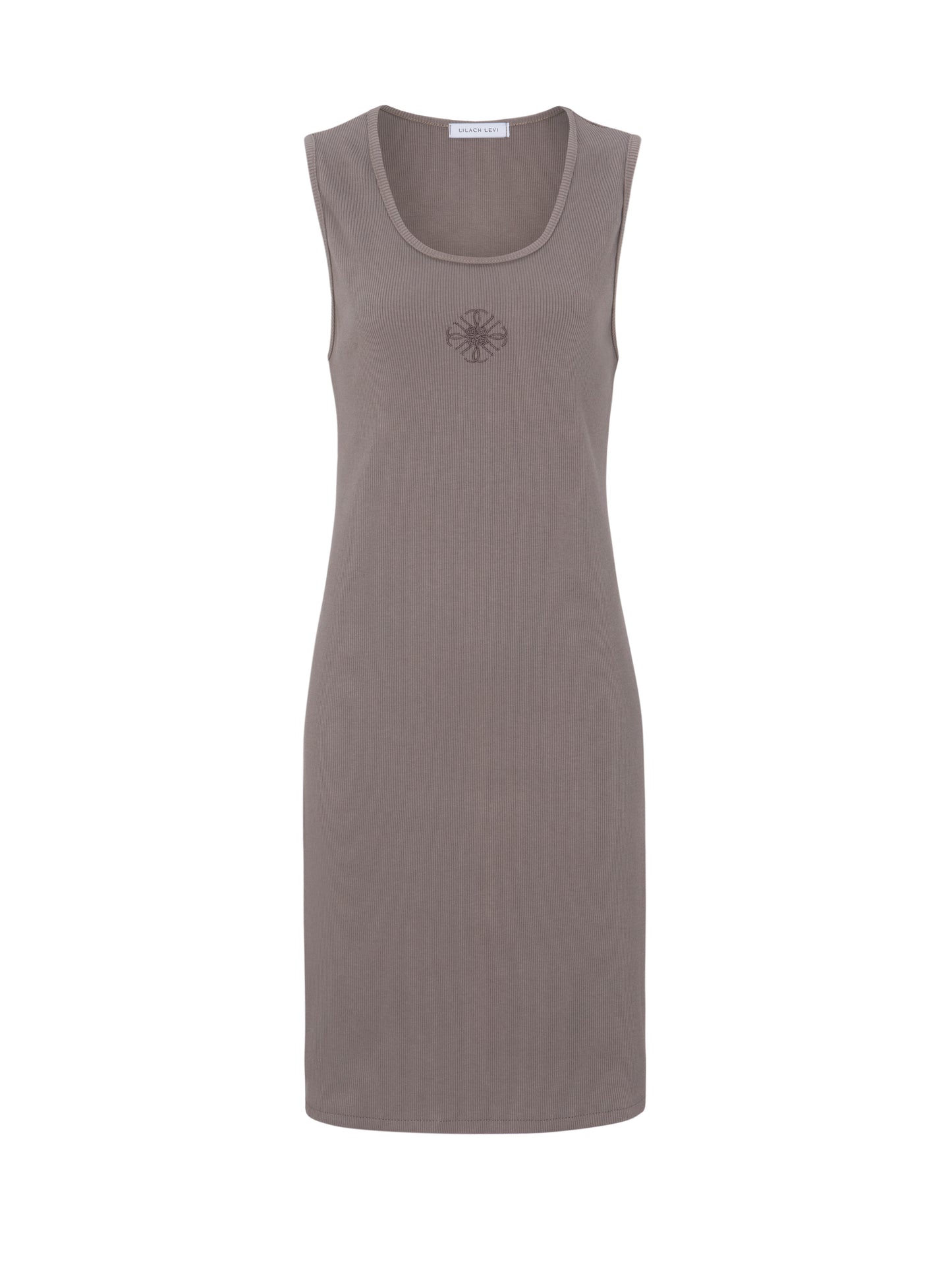 Brown Ribbed Short Twin Set