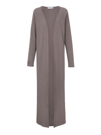 Brown Ribbed Long Twin Set