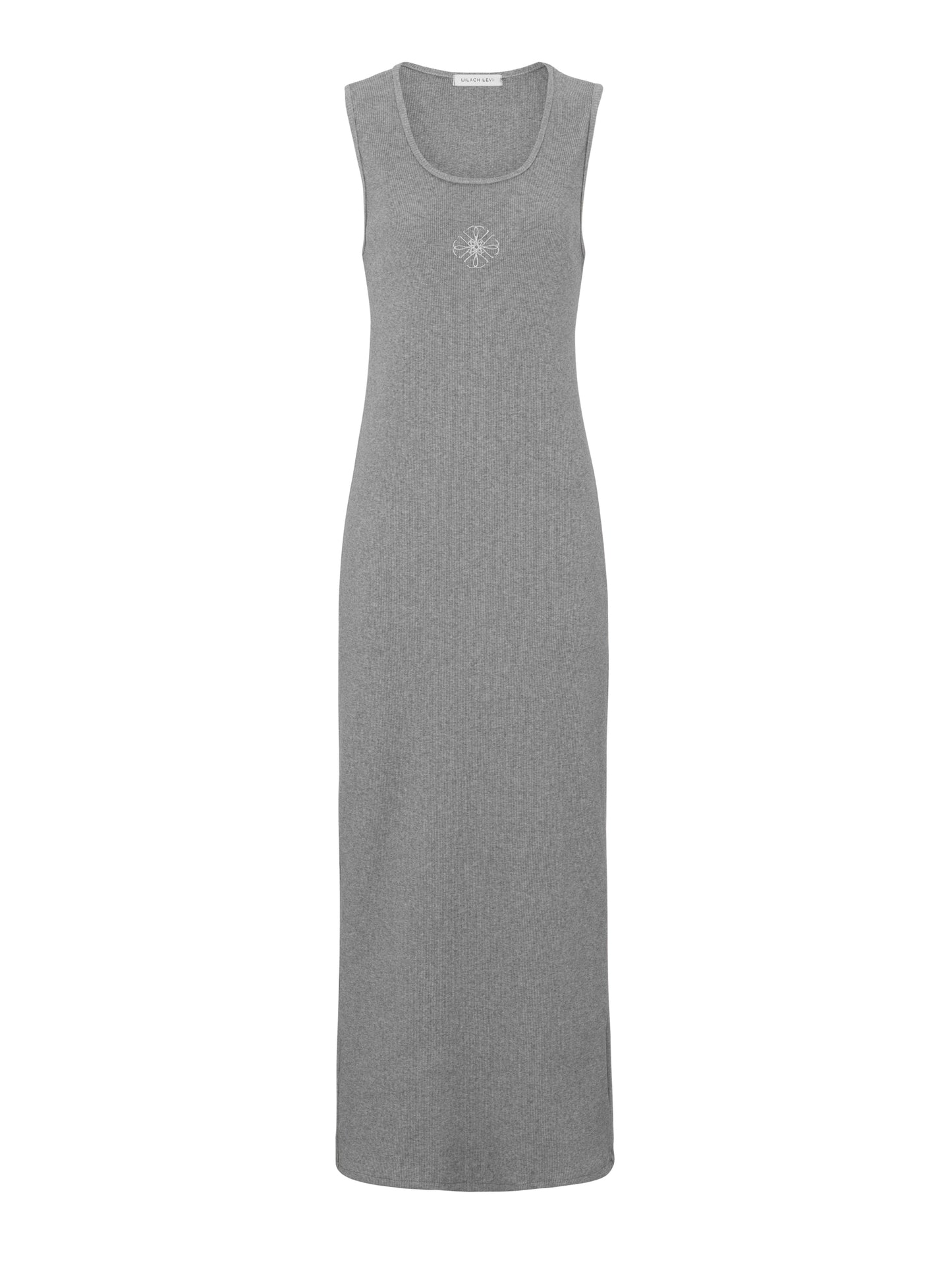 Grey Ribbed Long Twin Set